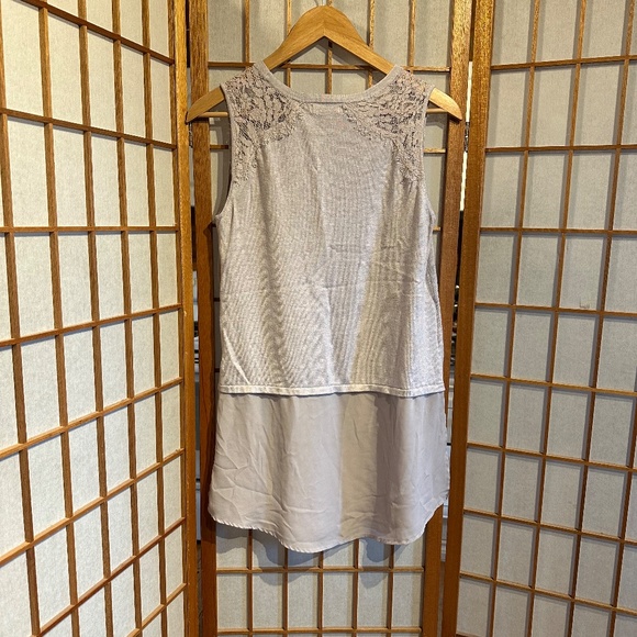 Reitman's Light Purple Sleeveless Blouse with Embroidery - Picture 2 of 13